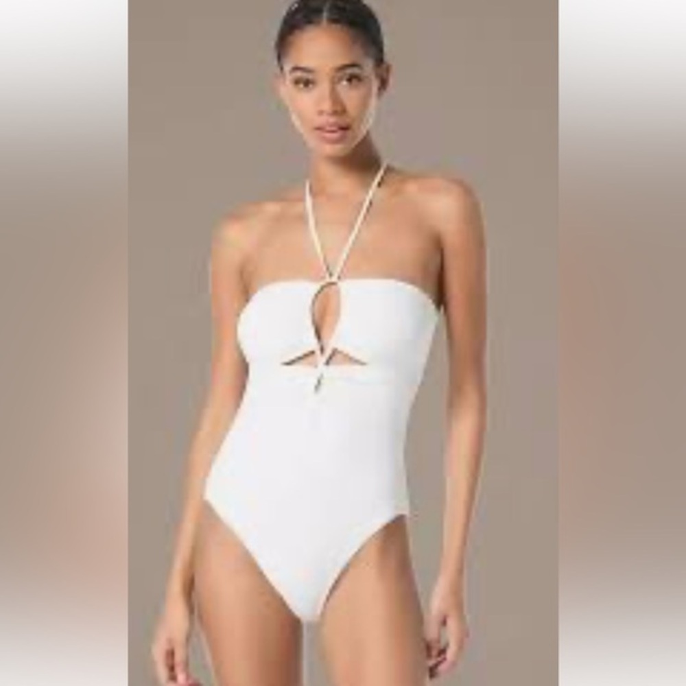 NEW Michael Kors  White One Piece Swimsuit size 6